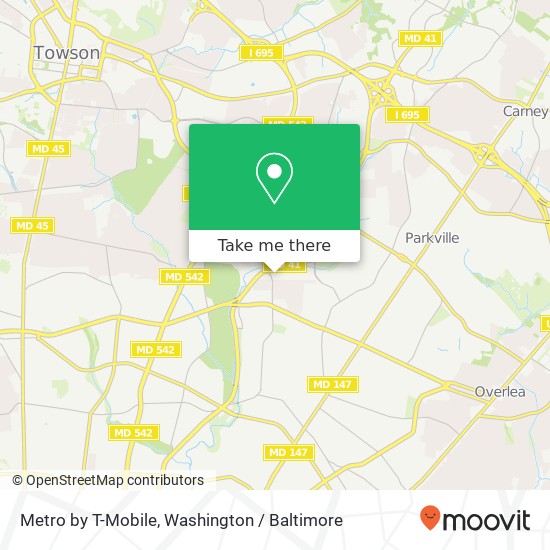 Mapa de Metro by T-Mobile, 2339 Cleanleigh Dr