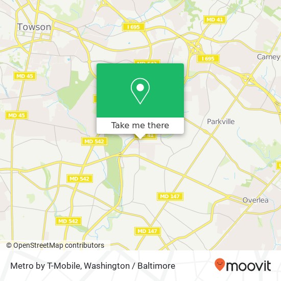 Metro by T-Mobile, 2339 Cleanleigh Dr map