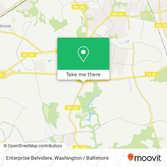 Mapa de Enterprise Belvidere, Bowie, MD 20721