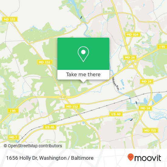 Mapa de 1656 Holly Dr, Joppa, MD 21085