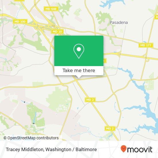 Mapa de Tracey Middleton, E Pasadena Rd