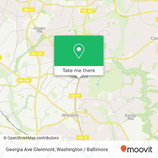 Mapa de Georgia Ave Glenmont, Silver Spring, MD 20902