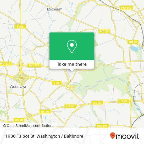 1900 Talbot St, Gwynn Oak, MD 21207 map