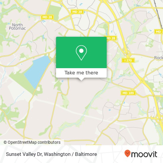 Sunset Valley Dr, Rockville, MD 20850 map