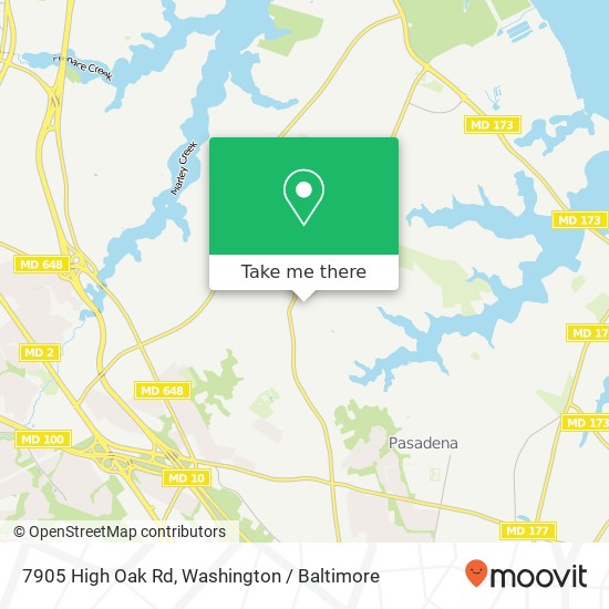 7905 High Oak Rd, Glen Burnie, MD 21060 map