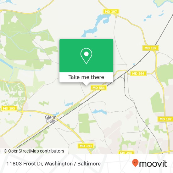 11803 Frost Dr, Bowie, MD 20720 map