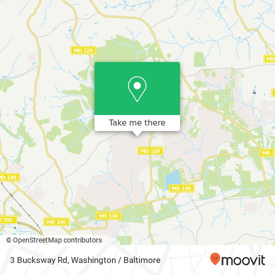 Mapa de 3 Bucksway Rd, Owings Mills, MD 21117