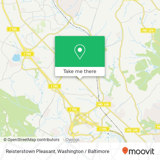 Mapa de Reisterstown Pleasant, Owings Mills, MD 21117
