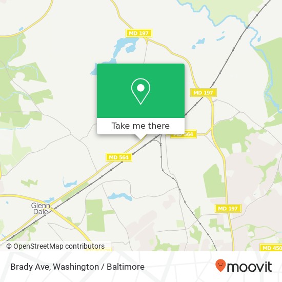 Brady Ave, Bowie, MD 20720 map