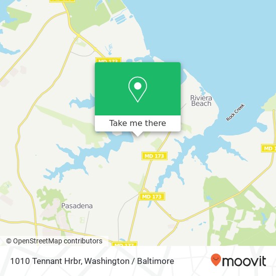1010 Tennant Hrbr, Pasadena, MD 21122 map