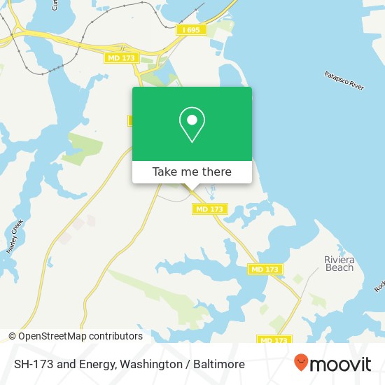 Mapa de SH-173 and Energy, Curtis Bay, MD 21226