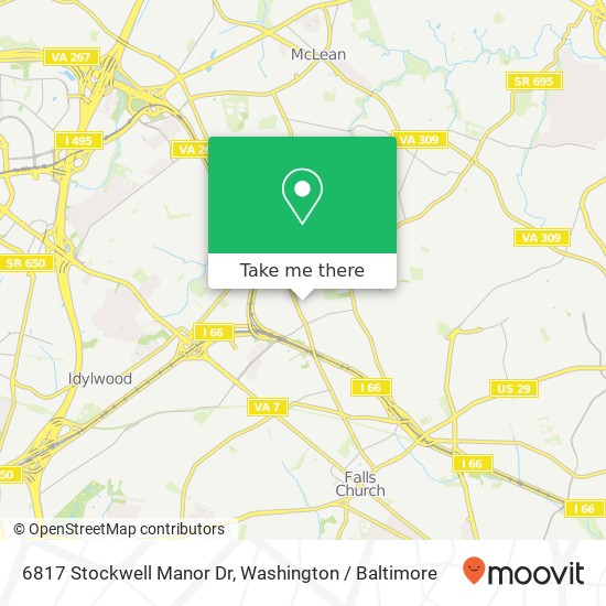 6817 Stockwell Manor Dr, Falls Church, VA 22043 map
