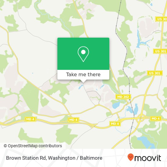 Mapa de Brown Station Rd, Upper Marlboro, MD 20772