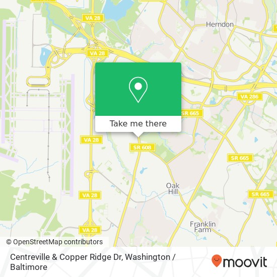 Centreville & Copper Ridge Dr, Herndon, VA 20171 map