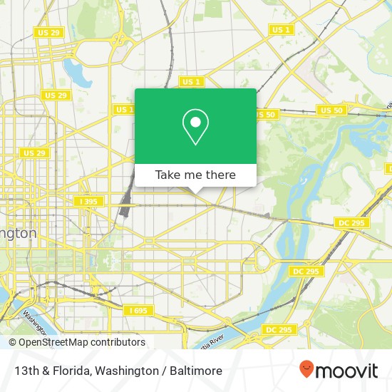 13th & Florida, Washington, DC 20002 map