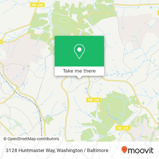 Mapa de 3128 Huntmaster Way, Owings Mills, MD 21117