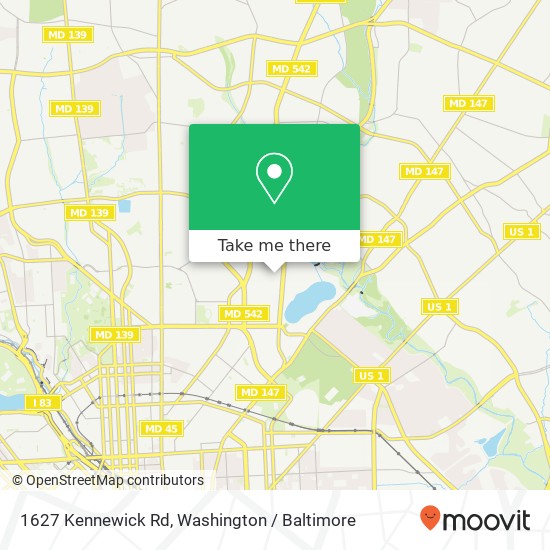1627 Kennewick Rd, Baltimore, MD 21218 map