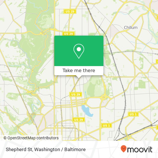 Mapa de Shepherd St, Washington, DC 20011