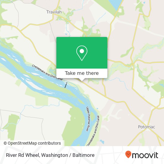 Mapa de River Rd Wheel, Potomac, MD 20854