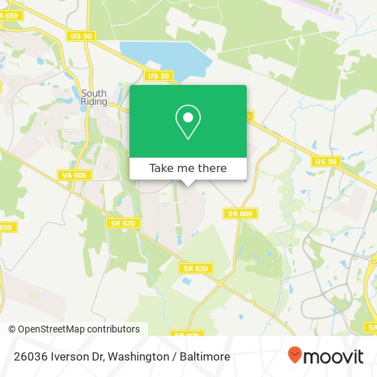 Mapa de 26036 Iverson Dr, Chantilly, VA 20152