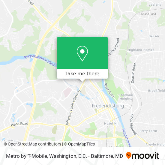 Metro by T-Mobile map