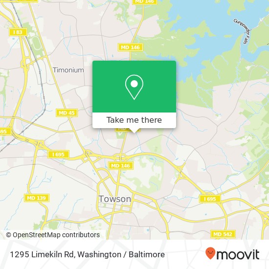 1295 Limekiln Rd, Towson, MD 21286 map
