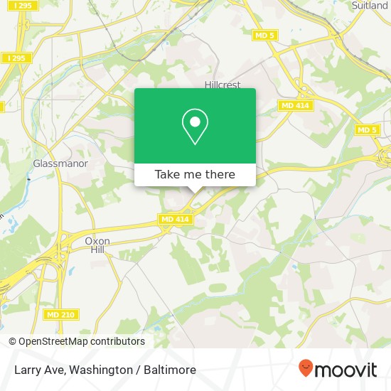 Mapa de Larry Ave, Oxon Hill, MD 20745