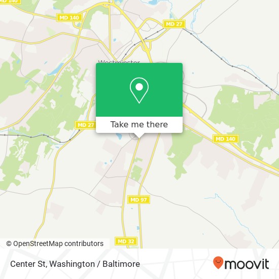 Mapa de Center St, Westminster, MD 21157