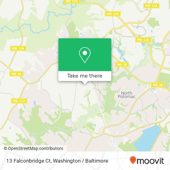 13 Falconbridge Ct, Gaithersburg, MD 20878 map