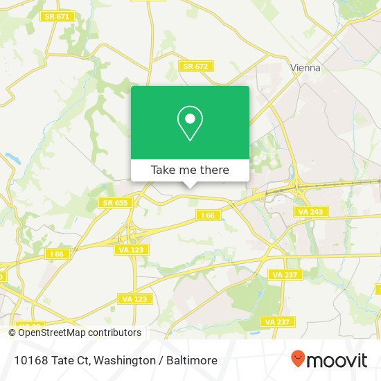 10168 Tate Ct, Oakton, VA 22124 map