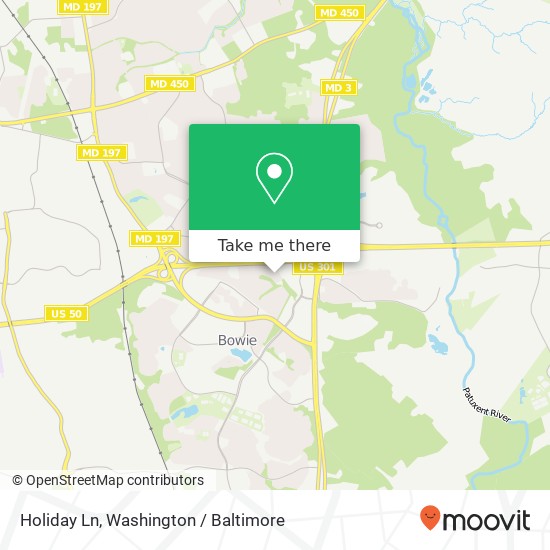 Mapa de Holiday Ln, Bowie, MD 20716
