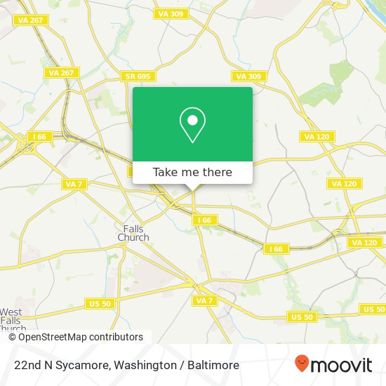 22nd N Sycamore, Arlington, VA 22205 map