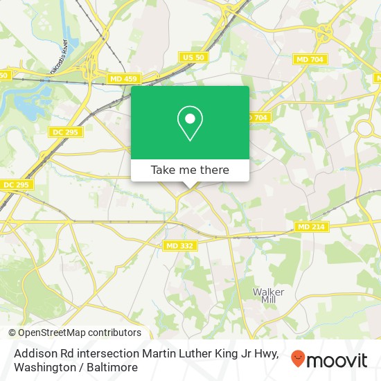 Mapa de Addison Rd intersection Martin Luther King Jr Hwy, Capitol Heights, MD 20743