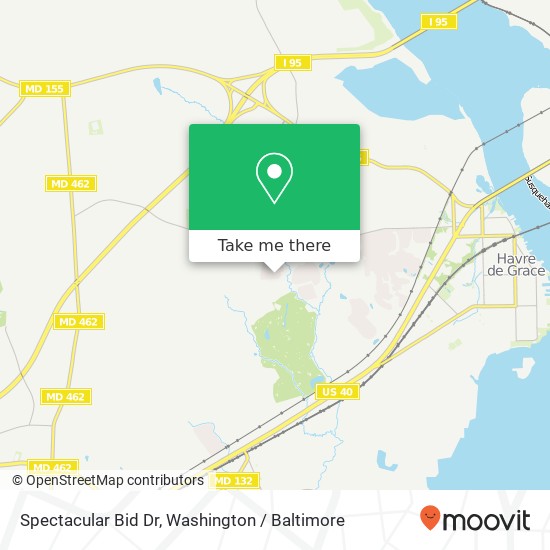 Spectacular Bid Dr, Havre de Grace, MD 21078 map