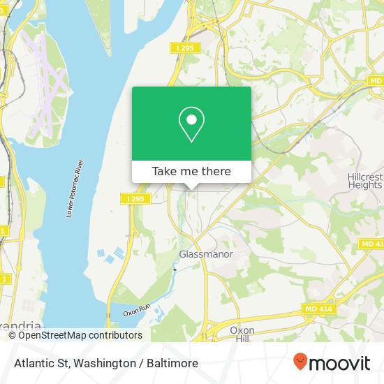 Mapa de Atlantic St, Washington, DC 20032