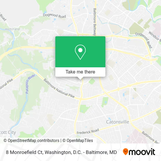 8 Monroefield Ct map