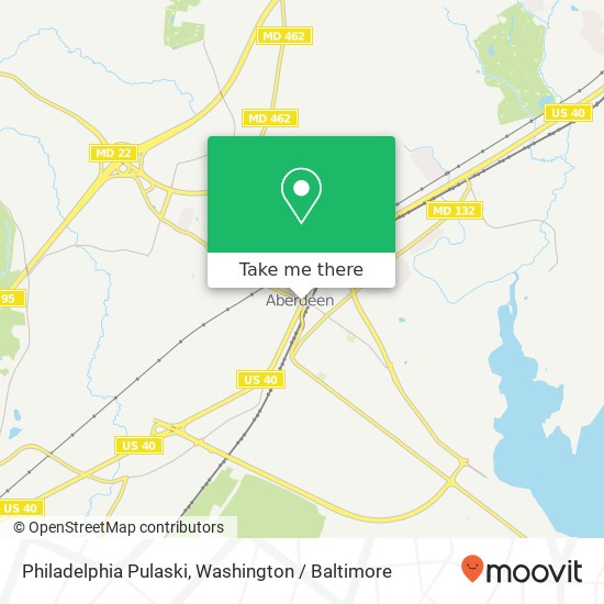 Mapa de Philadelphia Pulaski, Aberdeen, MD 21001