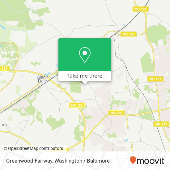 Greenwood Fairway, Glenn Dale, MD 20769 map