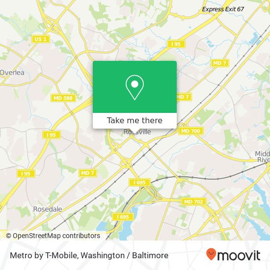 Metro by T-Mobile, 8767 Philadelphia Rd map