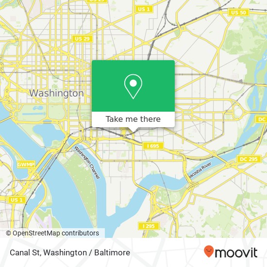 Mapa de Canal St, Washington, DC 20003