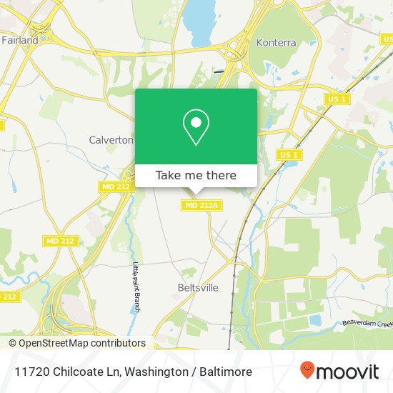 11720 Chilcoate Ln, Beltsville, MD 20705 map