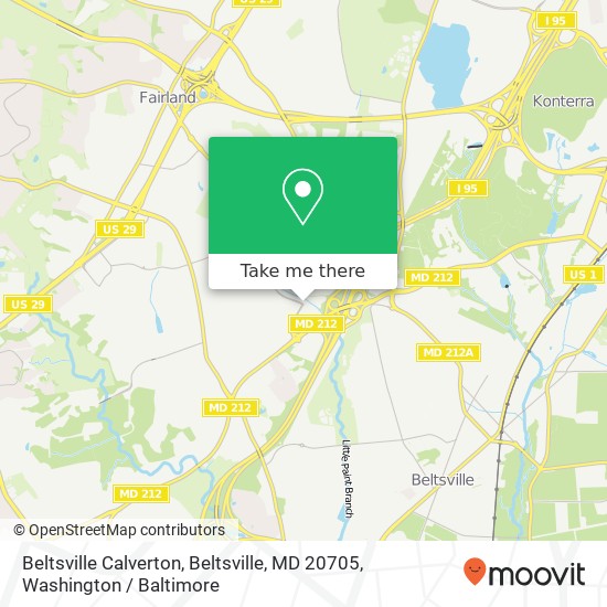 Beltsville Calverton, Beltsville, MD 20705 map