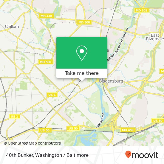40th Bunker, Brentwood, MD 20722 map