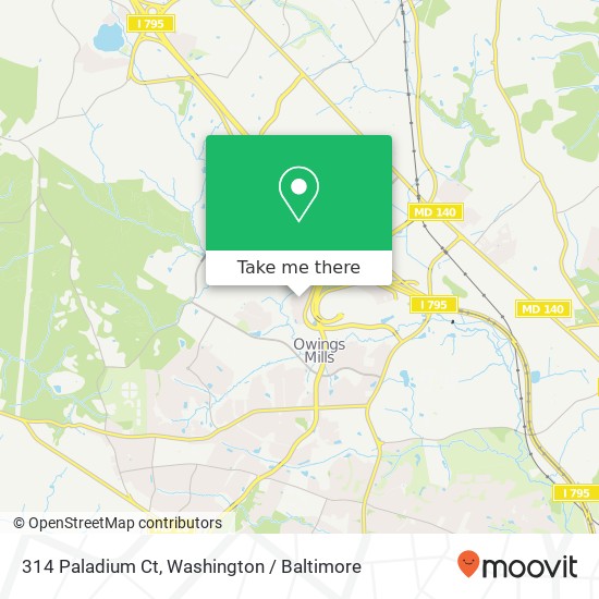 314 Paladium Ct, Owings Mills, MD 21117 map