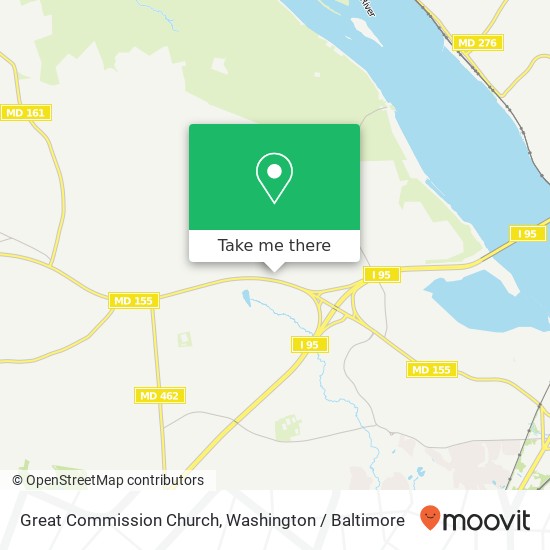 Mapa de Great Commission Church, 3 N Earlton Road Ext