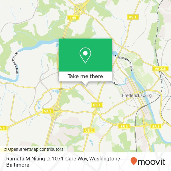 Ramata M Niang D, 1071 Care Way map