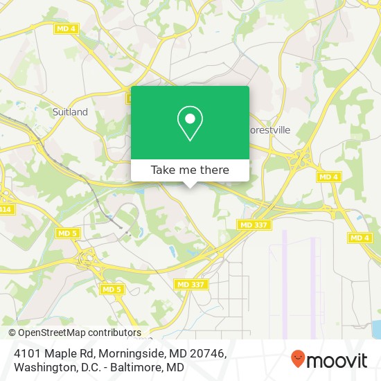 4101 Maple Rd, Morningside, MD 20746 map