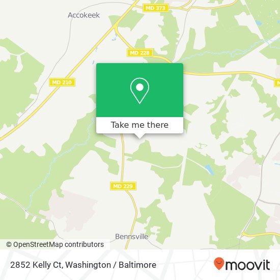 Mapa de 2852 Kelly Ct, Waldorf, MD 20603