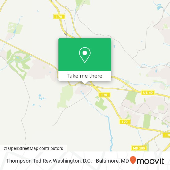 Mapa de Thompson Ted Rev, 5113 Old National Pike