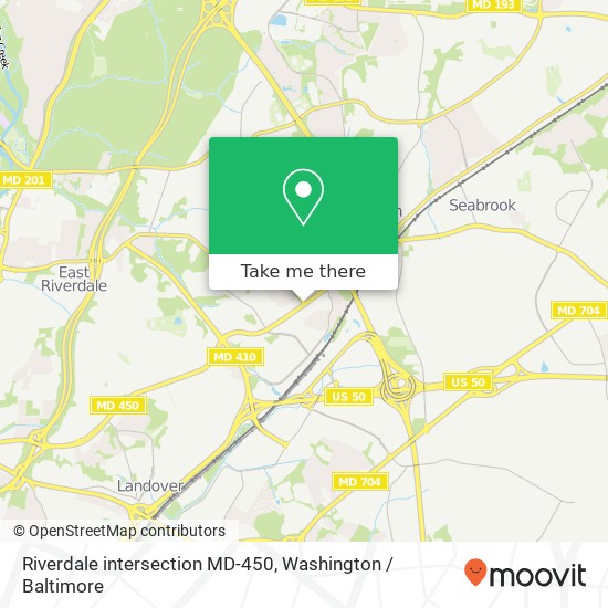 Mapa de Riverdale intersection MD-450, New Carrollton, MD 20784